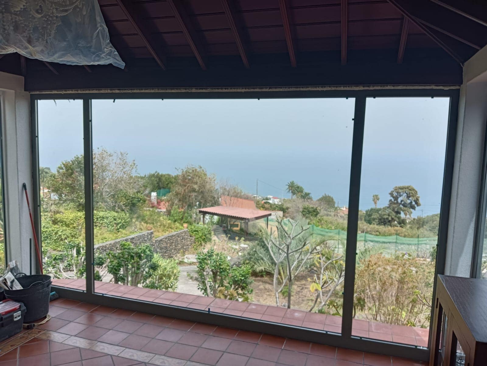 estructura de aluminio fija