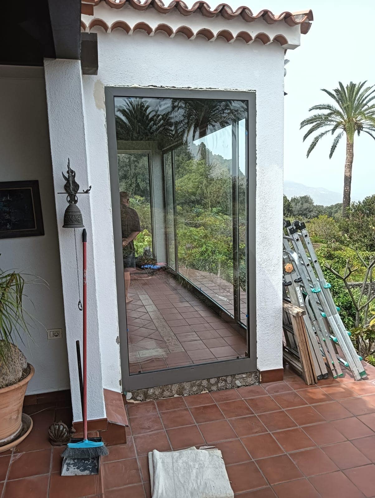 estructura de aluminio fija