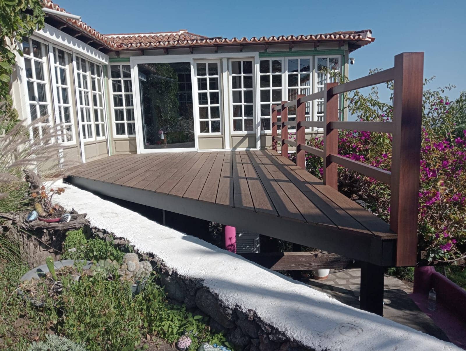 Tarima de bambú en La Palma