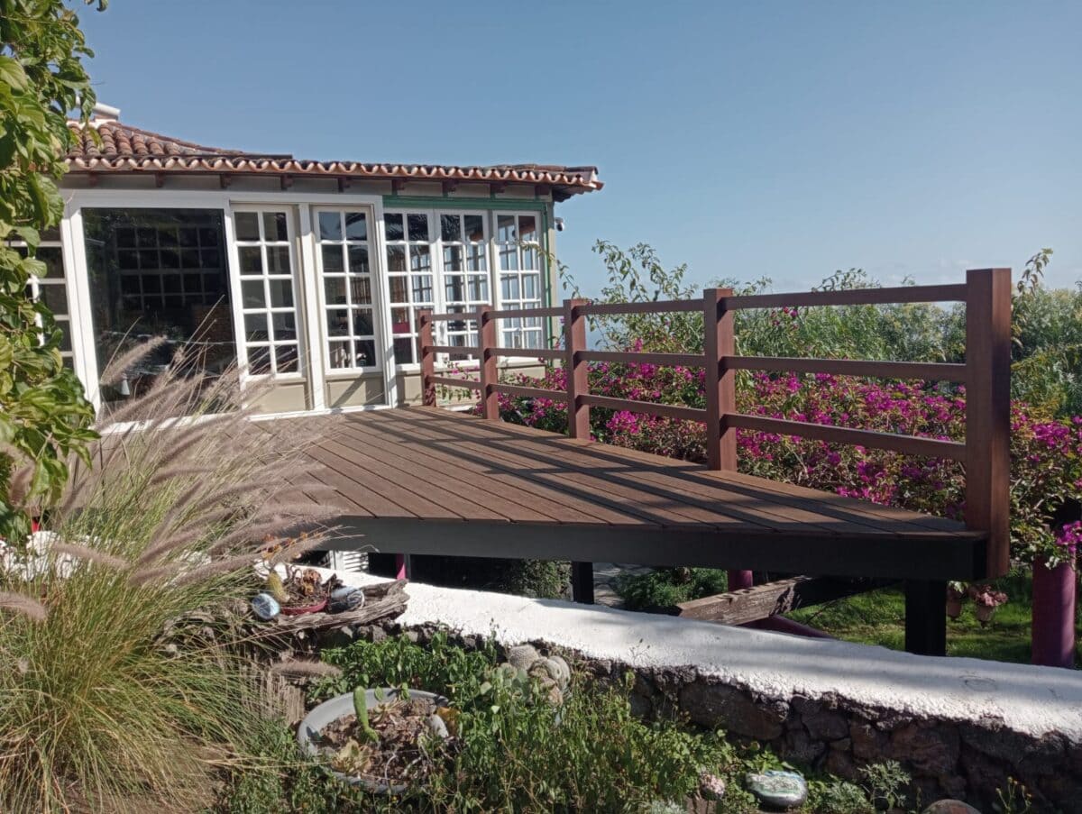 Tarima de bambú en La Palma