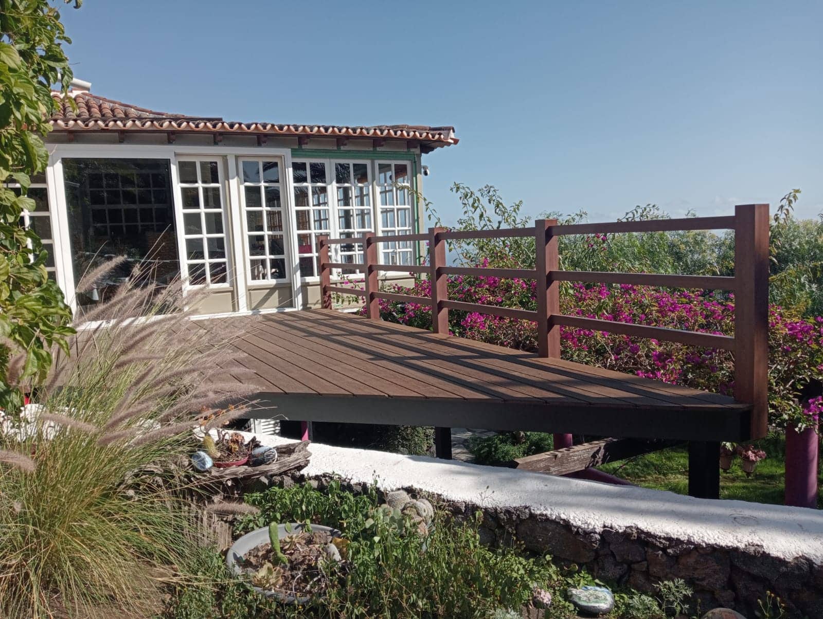 Tarima de bambú en La Palma