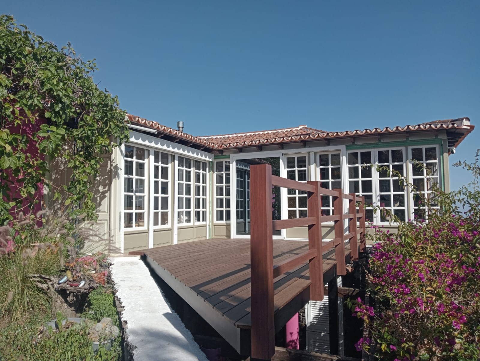 Tarima de bambú en La Palma