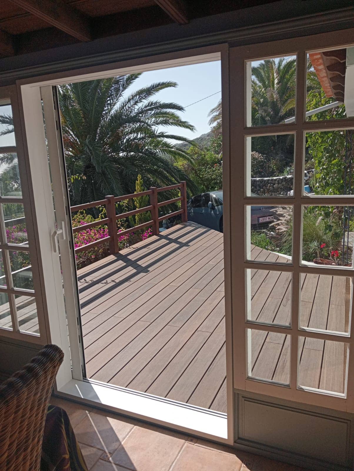 Tarima de bambú en La Palma