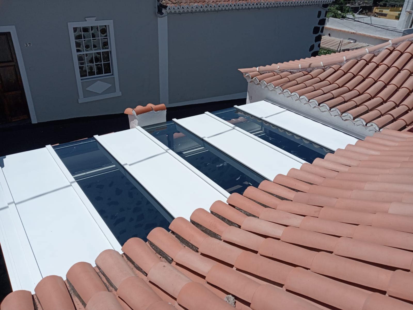 Invernadero. Carpinteria de aluminio en La Palma