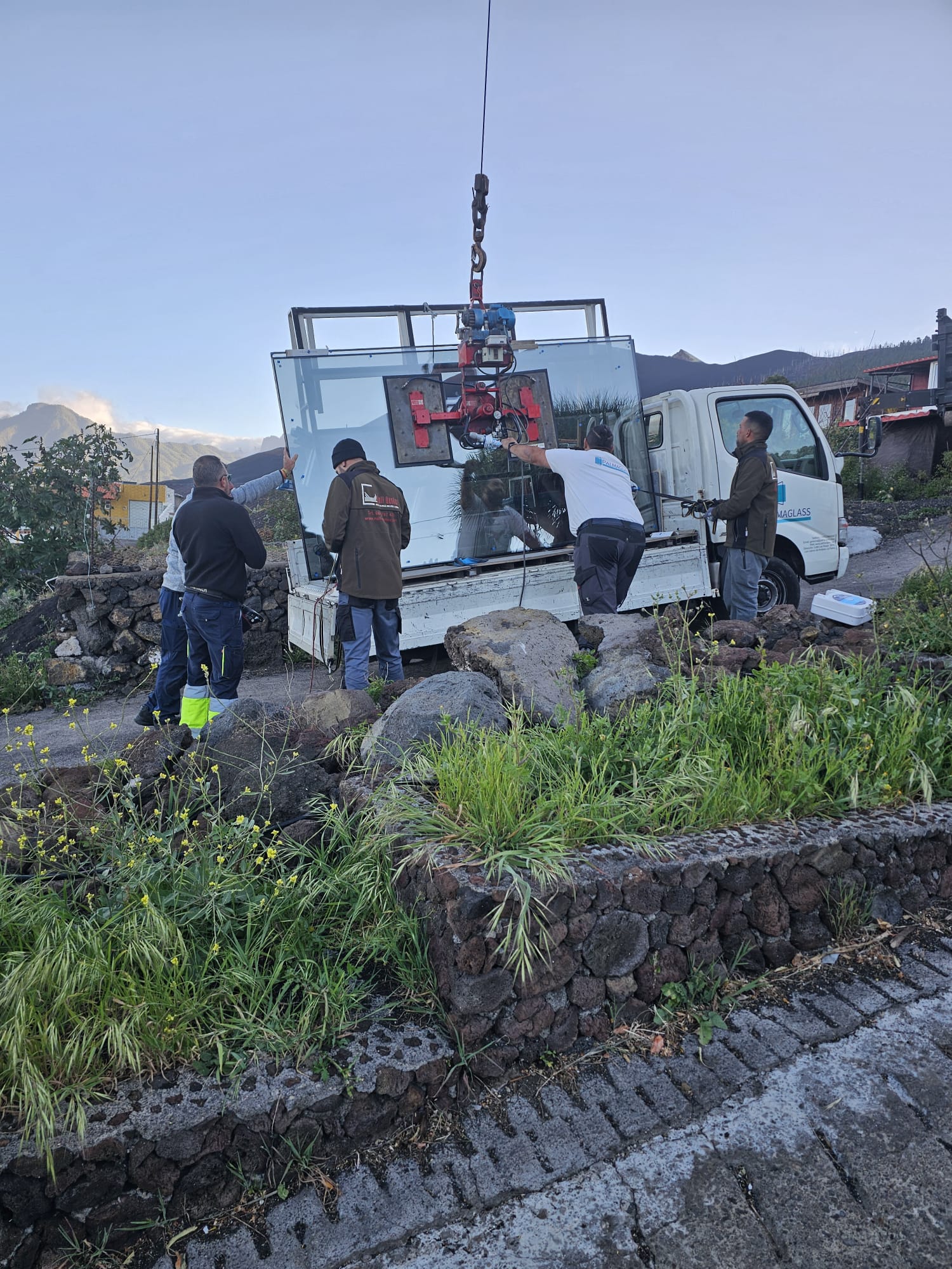 descarga de vidrio panorámico para carpintería en La Palma