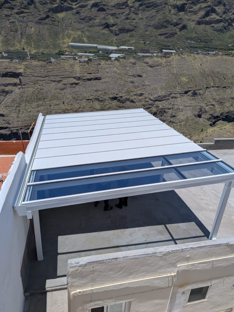 Pérgola con fotovoltaica en La Palma 6 Pérgola con fotovoltaica en La Palma